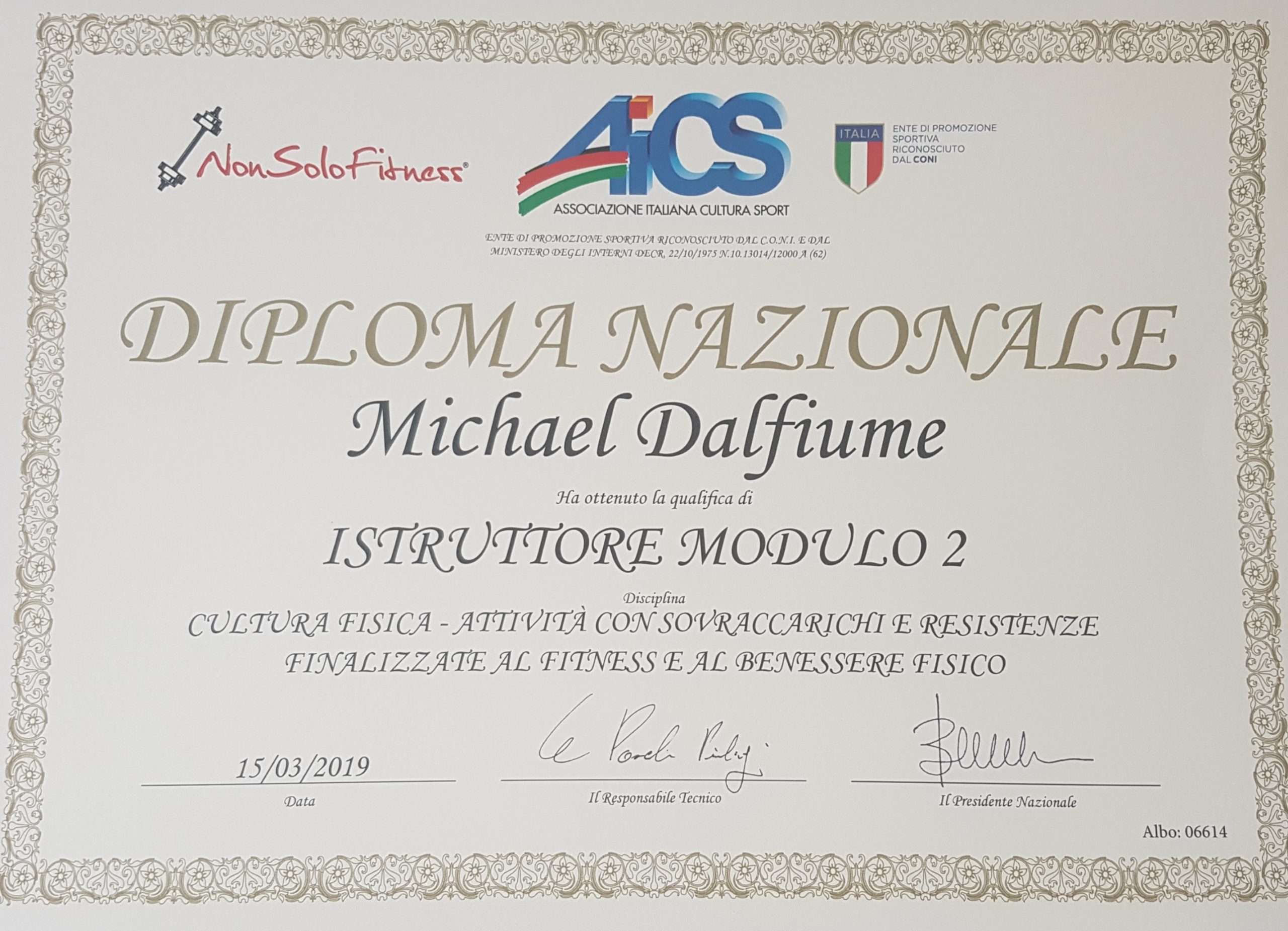 Istruttore Bodybuilding Modulo 2 - Nonsolofitness - AICS (Riconosciuta CONI)(Nazionale)